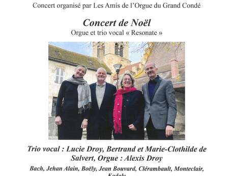 Concert de Noël Orgue et trio vocal "Resonate"