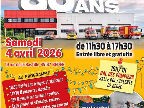 80 ans du Centre d'incendie et de secours de Bédée