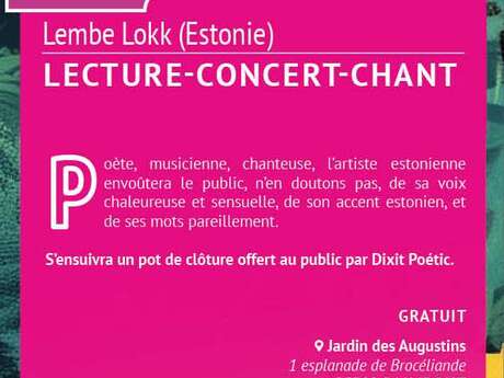 Festival "Et Dire Et Ouïssance" - LECTURE CONCERT CHANT
