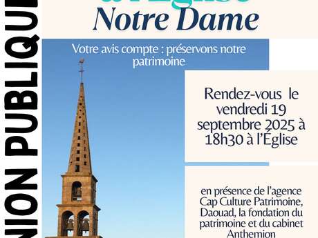 Réunion Publique Rénovation de l'Eglise