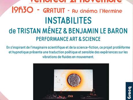 Festival En Ebullition -  Instabilités du duo TRISTAN MÉNEZ & BENJAMIN LE BARON