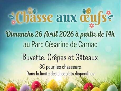 Chasse aux oeufs au Parc Césarine
