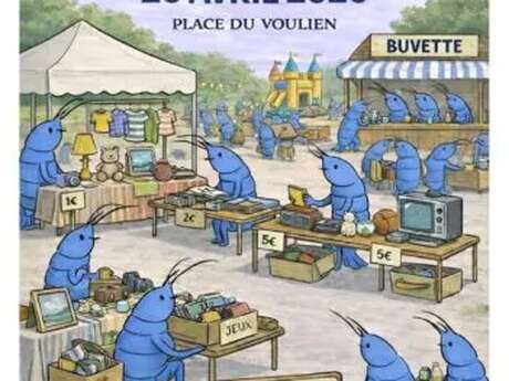 Vide grenier des Crevettes Bleues