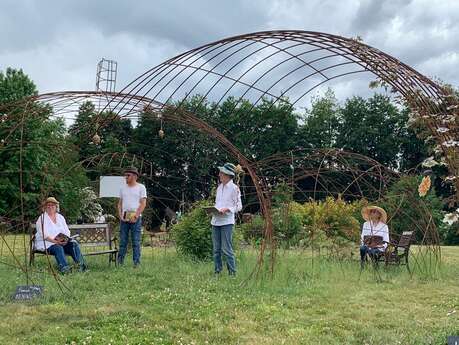 Atelier d'écriture aux Jardins de la Peignie