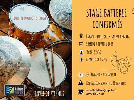 Stage batterie percussions