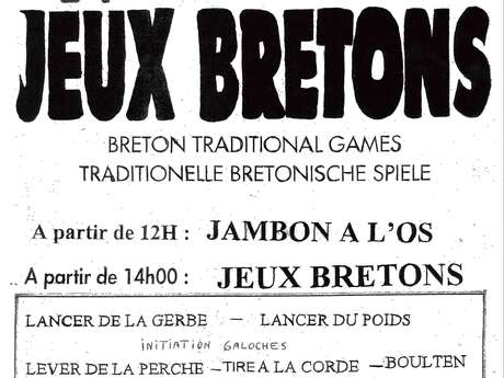 Fête - Jeux bretons et jambons grillés Fête - Jeux bretons et jambons grillés