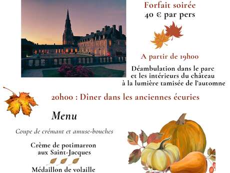 Nocturne d’automne au château de Quintin