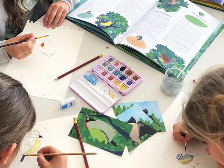 Atelier dessin et ornithologie avec Léna Mazilu