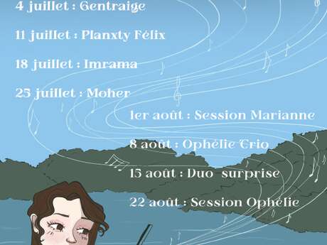 "Les Vendredis Celtiques" avec Ophélie Trio - Restaurant - Lac de Trémelin