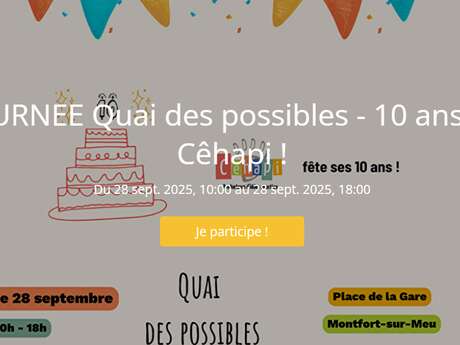 JOURNEE Quai des possibles - 10 ans de Cêhapi !