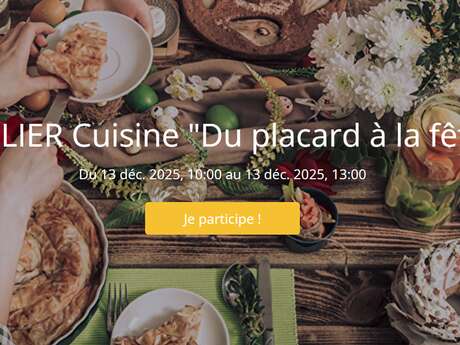 Atelier cuisine participative : "Du placard à la fête"