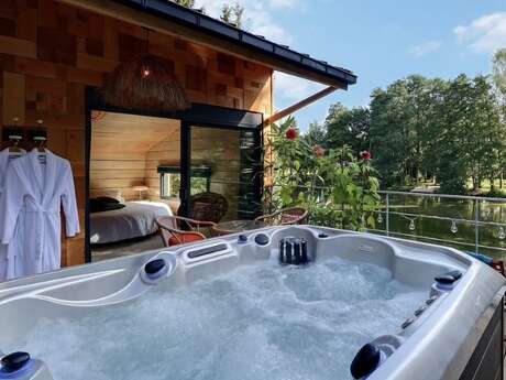 Les cabanes de Koad'dour - Le Chalet sur Pilotis avec Spa