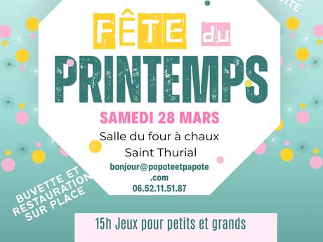 🌼 FÊTE DU PRINTEMPS – Samedi 28 mars dès 15h 🌼