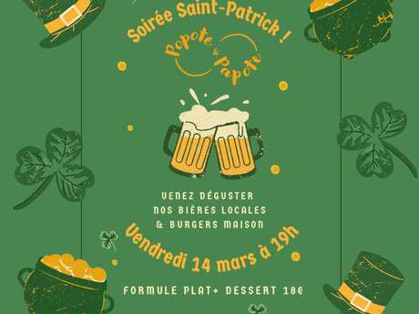 Soirée Saint-Patrick : repas festif