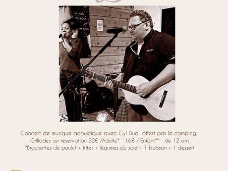 Concert de musique acoustique au camping d'Aleth