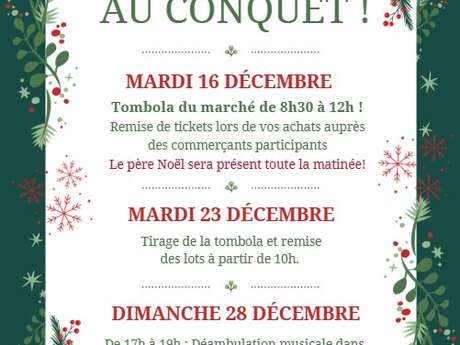 Remise des lots de la tombola du marché