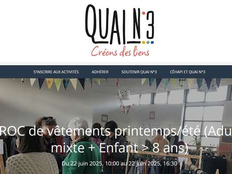 Troc Vêtements printemps/été - Quai N°3-Cêhapi