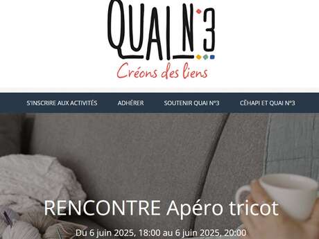 Apéro tricot - Quai N°3-Cêhapi