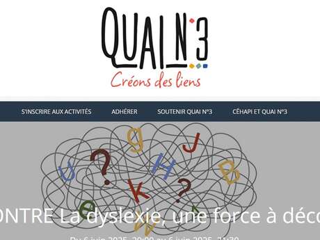 Rencontre : la dyslexie une force à découvrir - Quai N°3-Cêhapi