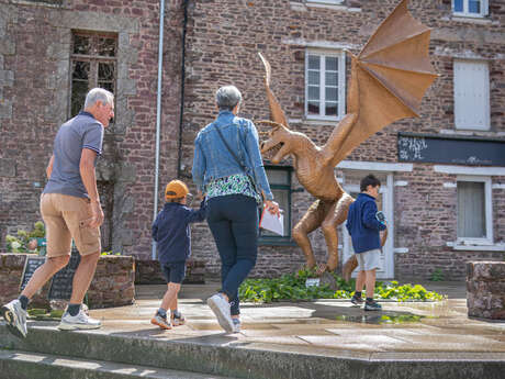 Circuit des oeuvres en fer forgé