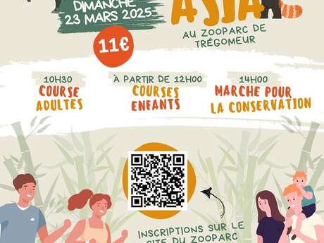 Course La Breizh’Asia au Zooparc de Trégomeur