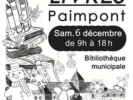 Vente de livres dans la Bibliothèque municipale de Paimpont