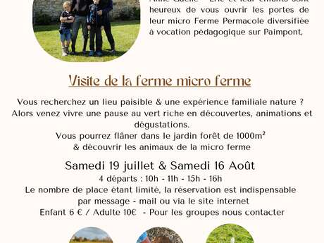 Oasis de Brocéliande - Visite de la micro-ferme