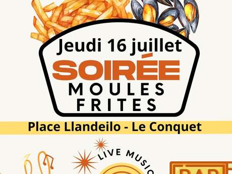 Moules frites et concert