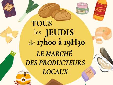 Marché hebdomadaire des producteurs locaux sur le port de Brigneau