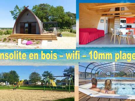 Maison 2 chambre, piscine couverte calme proche commerces & Plages