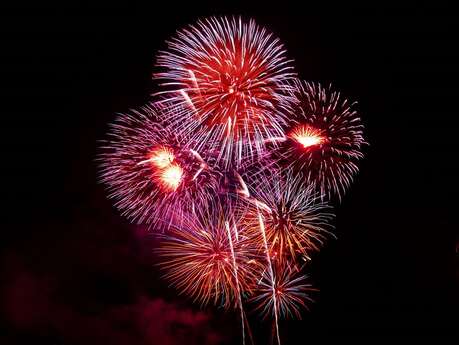 Feu d'artifice et bal des pompiers de Mauron