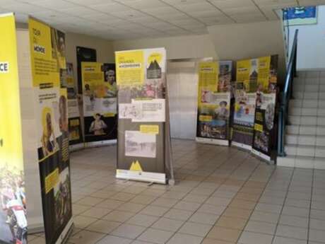 Exposition sur le Tour de France à la médiathèque