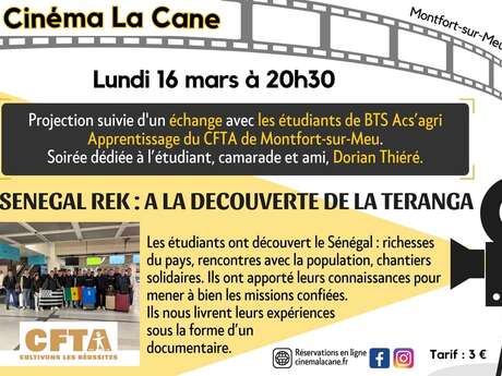 Projection ""Senegal Rek : A la découverte de la Teranga" suivi d'un temps d'échange