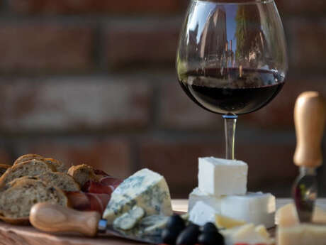 Delicious cheese & wine journey delight in a historic tavern