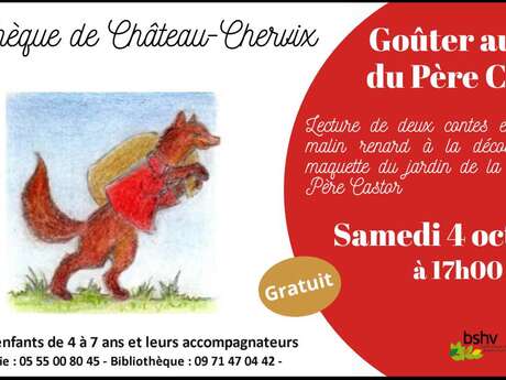 Goûter autour du Père Castor – Bibliothèque de Château-Chervix