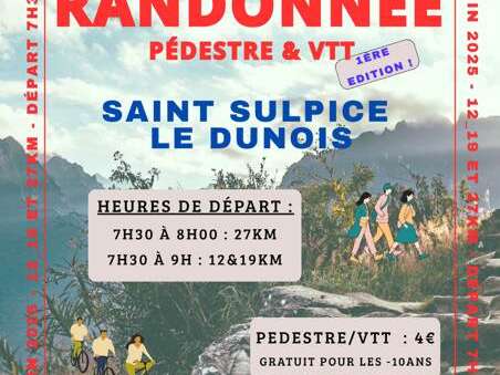 Randonnée pédestre et VTT