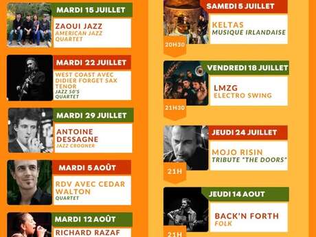 Concerts à l'Auberge des Pêcheurs