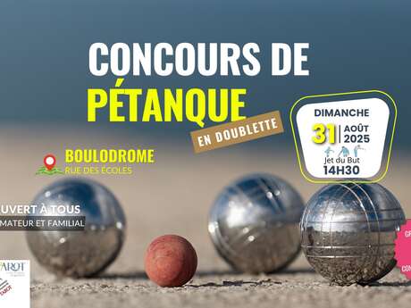 Concours de pétanque en doublette