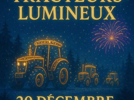Défilé de tracteurs lumineux