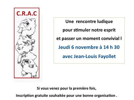 CRAC : Après-midi jeux de stratégie CRAC : Après-midi jeux de stratégie