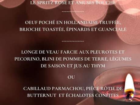 Menu de la Saint-Valentin