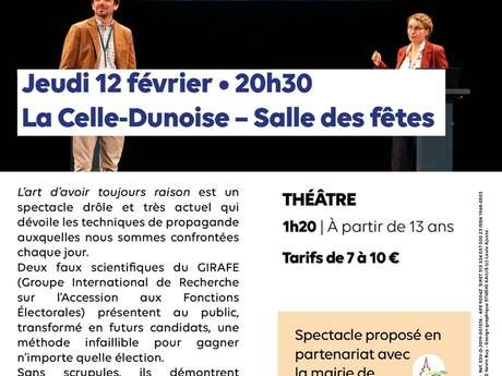 Théâtre "L'art d'avoir toujours raison"