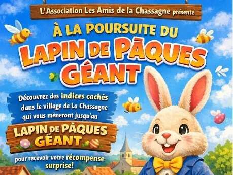 A la poursuite du lapin de Pâques Géant