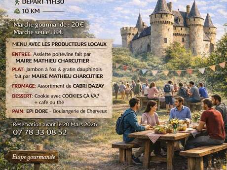 Marche gourmande au Château de Cherveux