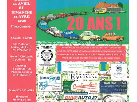 XXème Rallye de la Porcelaine Historique 2026