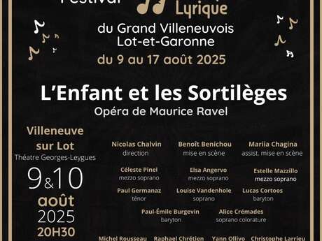 Festival Lyrique - L'enfant et les sortilèges