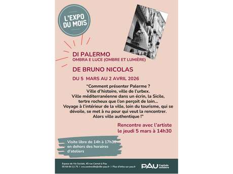 Exposition: Di Palermo, ombra e luce - Bruno Nicolas