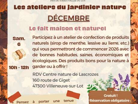 Atelier : Le fait maison et naturel