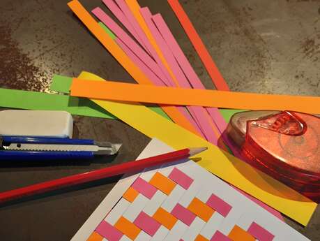 Atelier créatif - Cartes tissées
