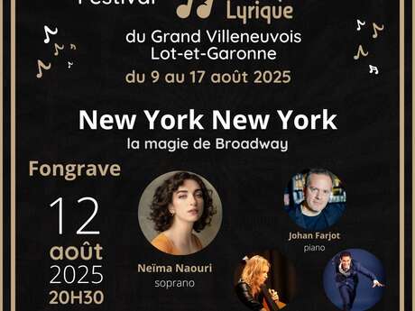 Festival Lyrique - New York New York, la magie de Broadway